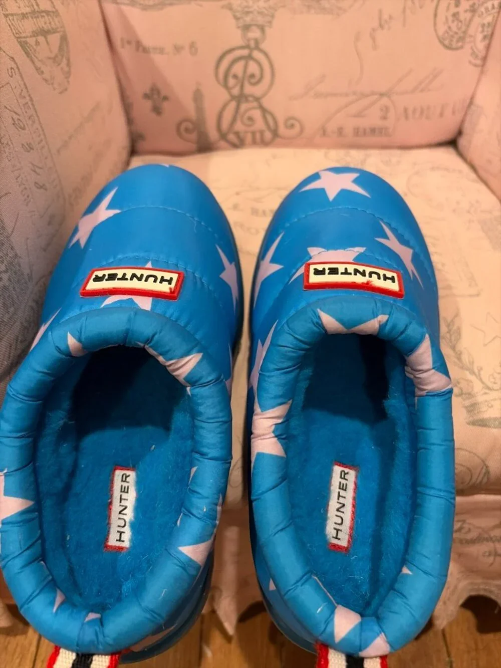 Hunter Blue Quilted Puffer Slip-On Shoe